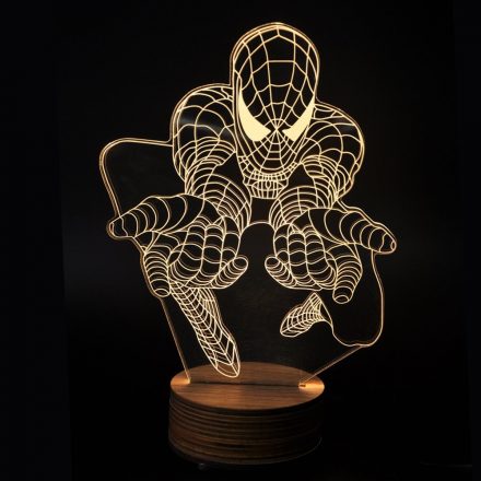 Lámpara led en 3D de Spiderman 1