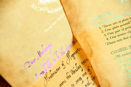 Carta de aceptación de Hogwarts