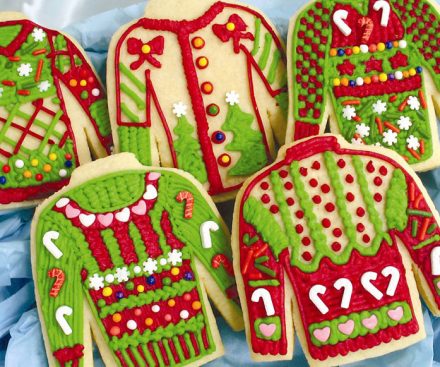 Kit para galletas de Navidad de suéter feo