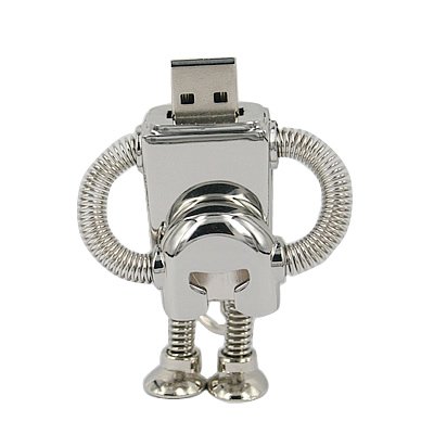 Unidad USB de metal con forma de Robot