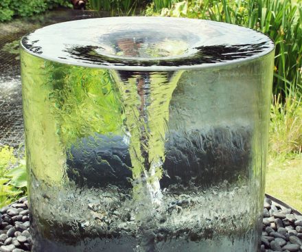 Fuente de vórtice de agua