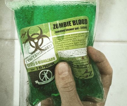 Gel de ducha de sangre zombie