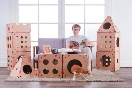 La casa modular para gatos