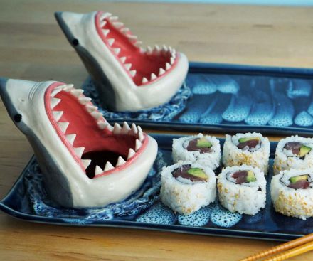 Plato de Sushi gran tiburón blanco