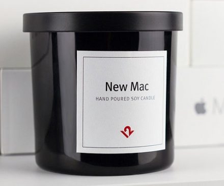 Vela perfumada de MacBook nuevo