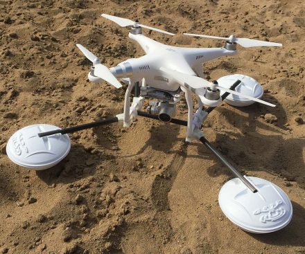 Sistema de aterrizaje acuático para dron