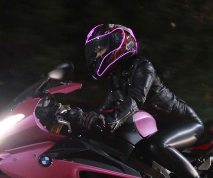 Kit de iluminación para casco de motocicleta