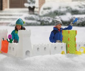 Conjunto de construcción fortaleza de nieve