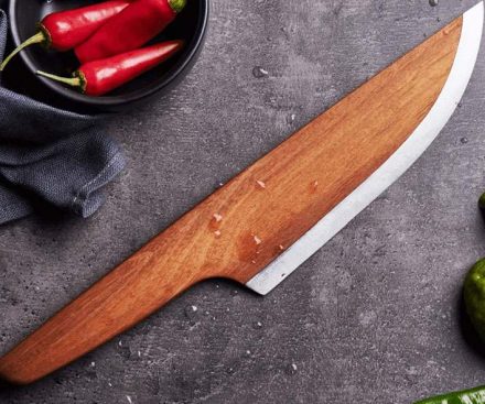 Cuchillo de cocina de madera