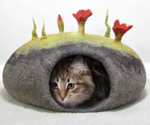 Tutorial cama cueva de fieltro para gato