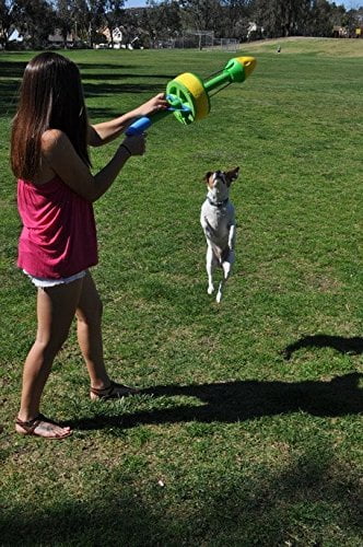 Juguete para perro lanzador anillo volador