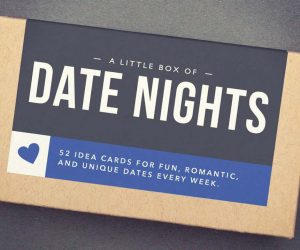 Caja de tarjetas para noche de cita