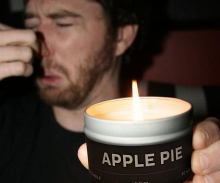 Vela de broma olor a pedo pastel de manzana
