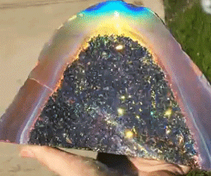 Geoda cristal arcoíris