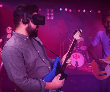Juego banda de rock de realidad virtual