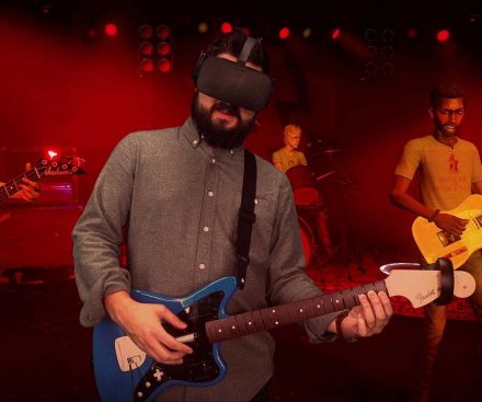 Juego banda de rock de realidad virtual