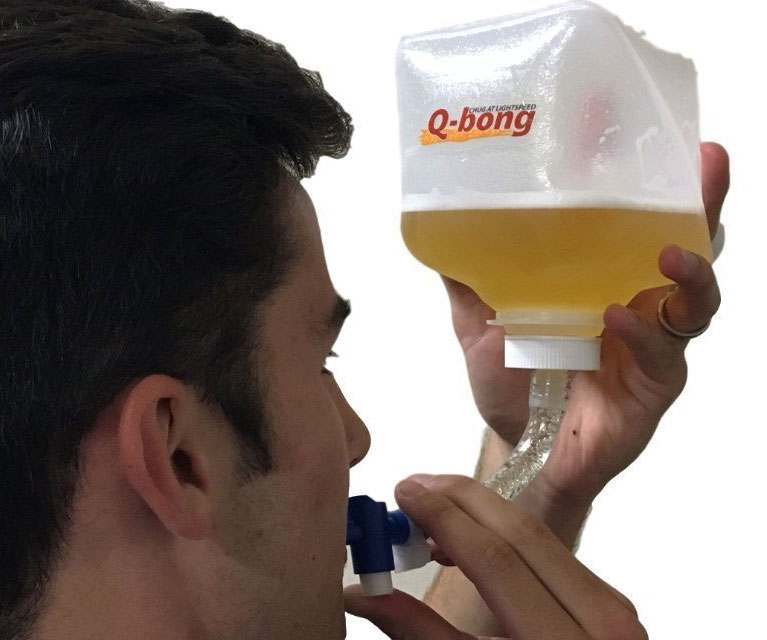 Bong explosivo presurizado para cerveza