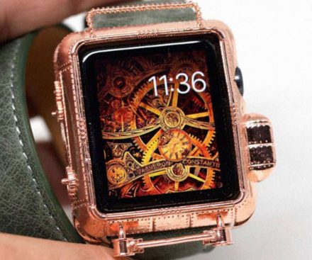 Cubierta de cobre steampunk para Apple Watch