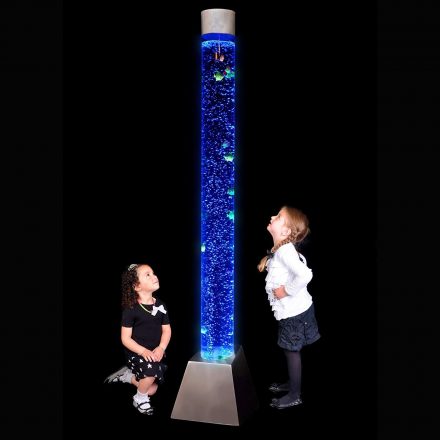 Lámparas extra grandes de tubo con peces y burbujas