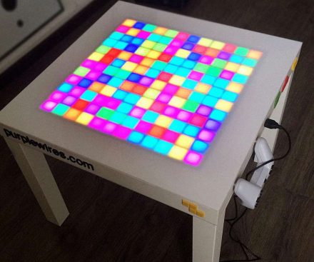 Mesa de café del juego de Tetris
