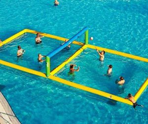 Juego de voleibol inflable para agua
