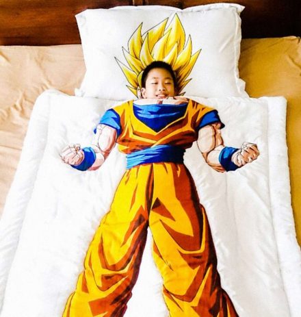 Cubierta de cama de Goku super Saiyan