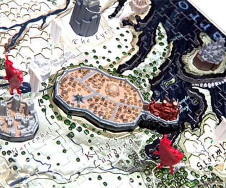 Puzzle 3D del mapa de Juego de Tronos