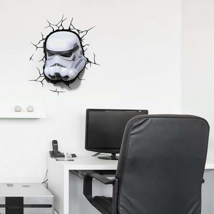 Lámpara ambiental casco de Stormtrooper 3D para pared