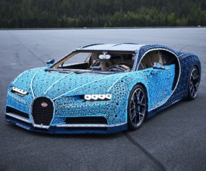 Bugatti Chiron manejable a tamaño real de LEGO